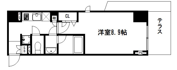 【ヴィラ岡崎神宮の間取り】