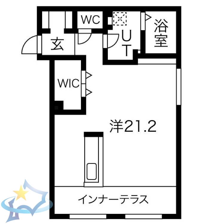 【札幌市中央区南十六条西のマンションの間取り】