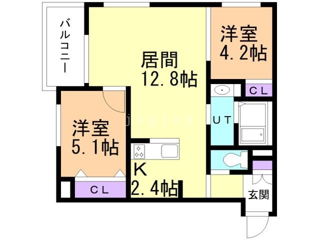 北３７西３新築賃貸ＭＳの間取り