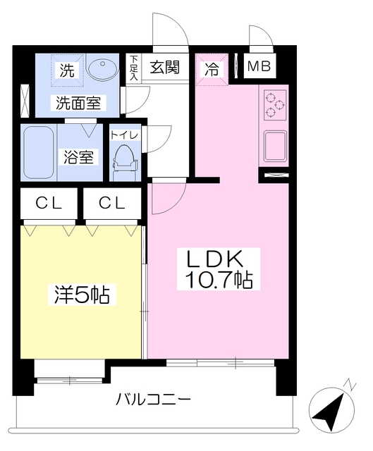 サージュ保田窪の間取り