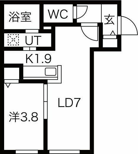 ONE STAGE二十四軒（の間取り