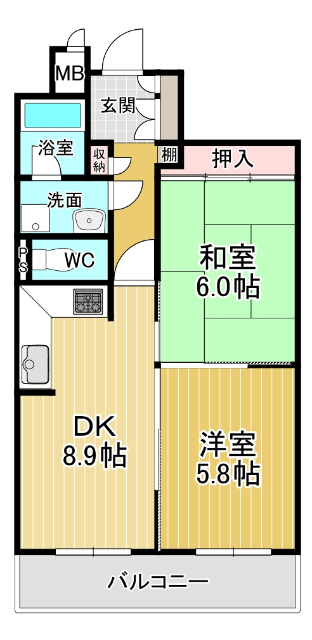 ファミール昭和町の間取り