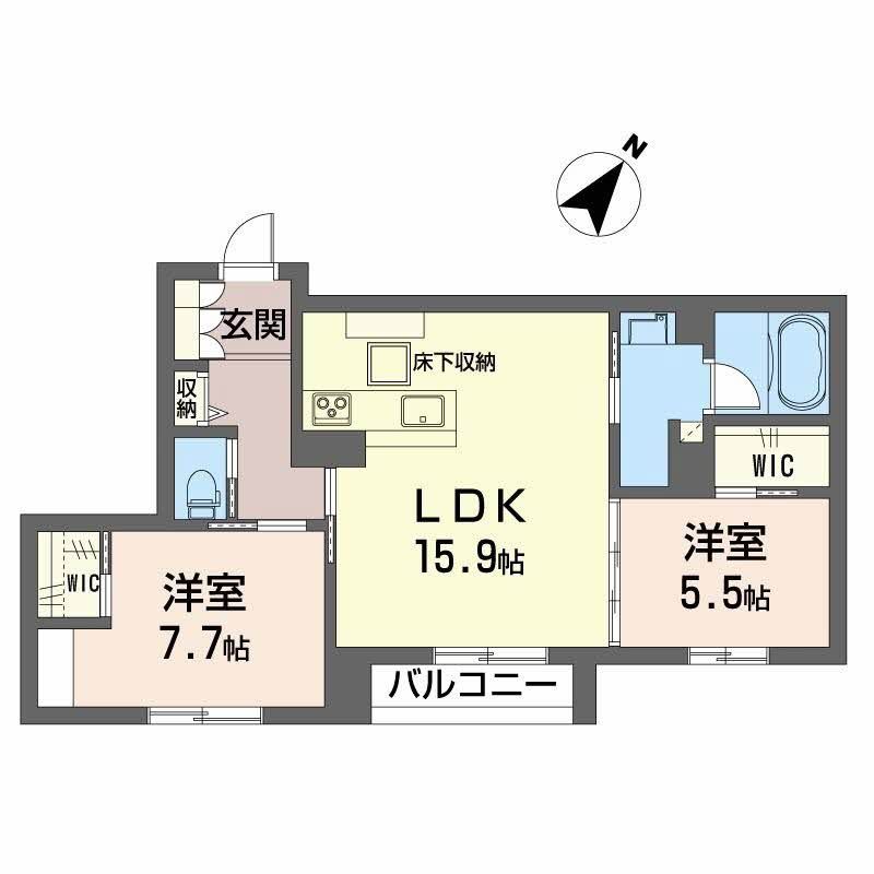 グランデュオ　シュマンの間取り