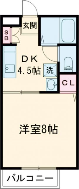 津市乙部のアパートの間取り