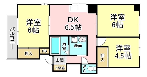 リビエラハイツの間取り