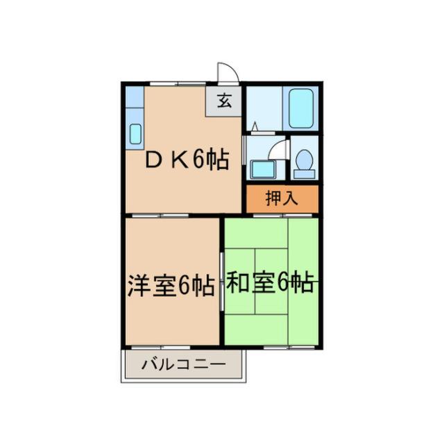 瀬戸市石田町のアパートの間取り