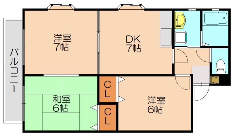 パークサイド博多の森の間取り