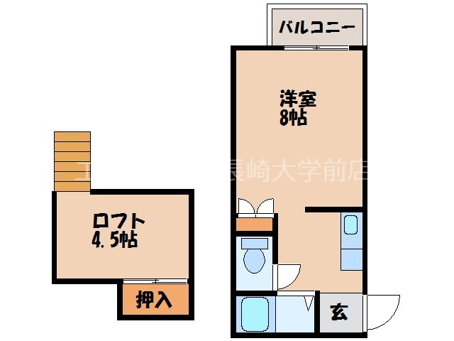 ラ・ヴィ・ルミエ諏訪の間取り