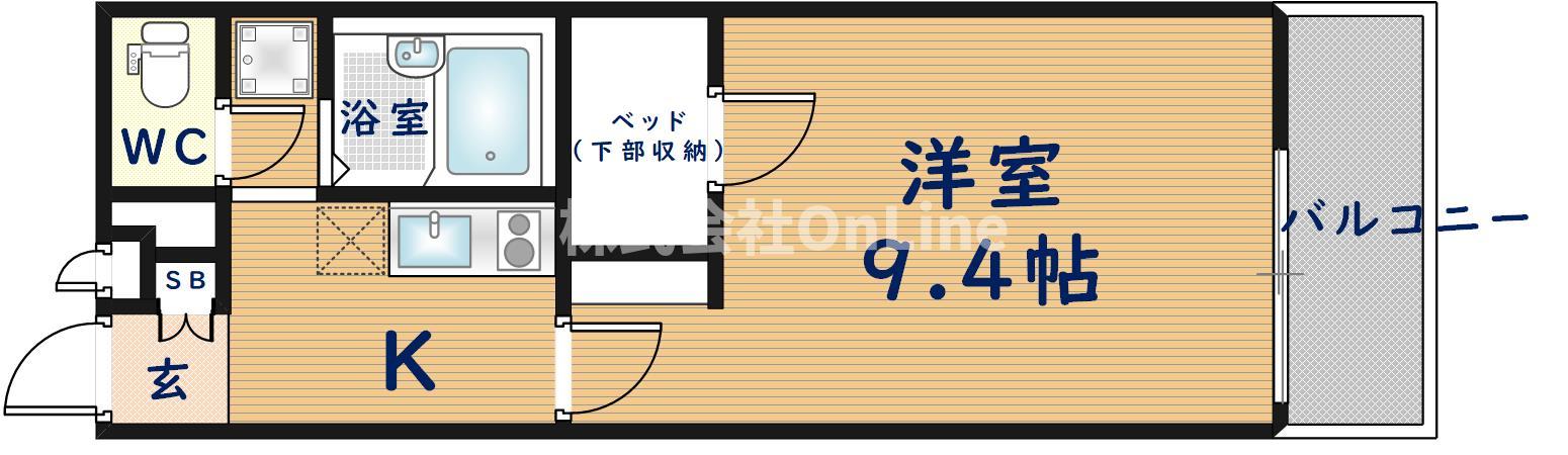 八尾市恩智北町のマンションの間取り