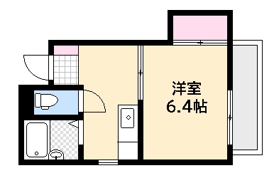 広島市西区高須のマンションの間取り