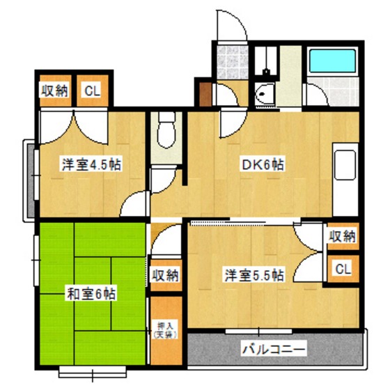 ハイムタカハシの間取り