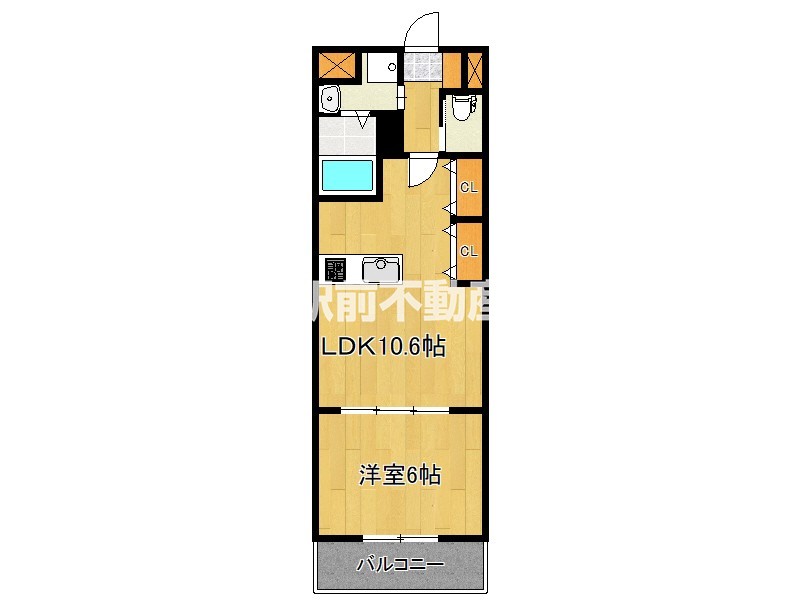 筑紫野市石崎のマンションの間取り