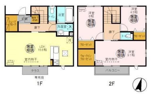 グランライトＢの間取り