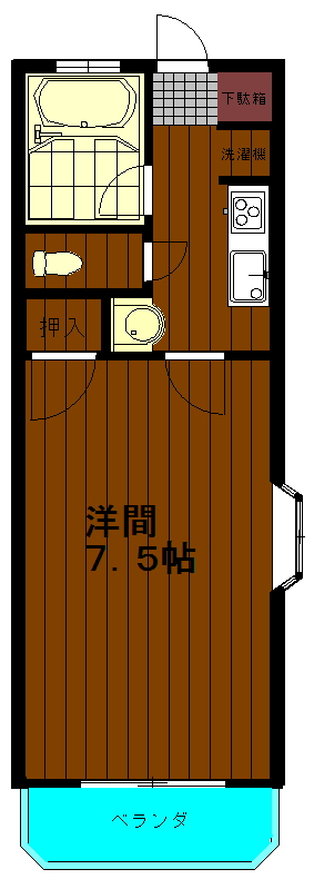 亀継パークハイツの間取り