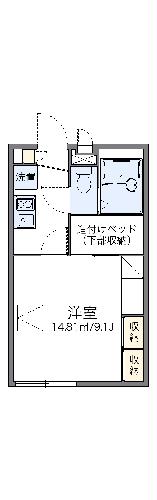 レオパレスマメゾンIIの間取り