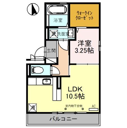 ユニ　ステイ弐番館の間取り