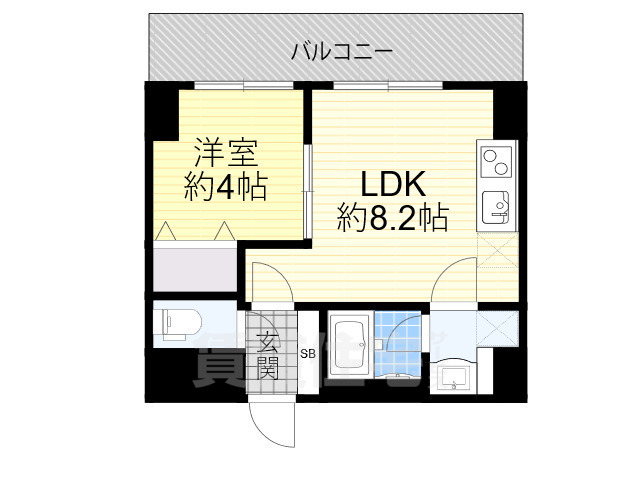 堺市堺区竜神橋町のマンションの間取り