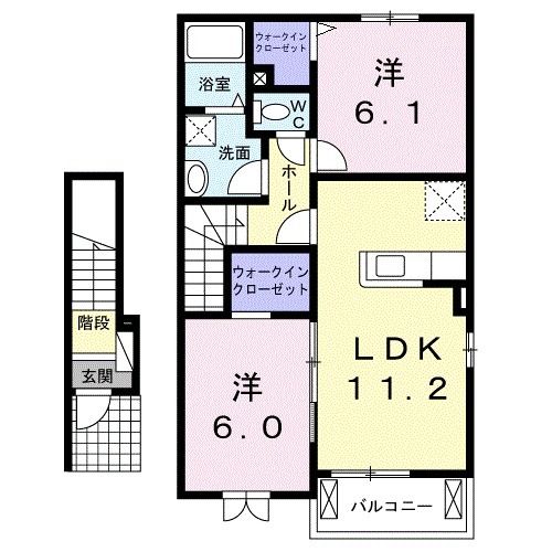 カンパニュール　Iの間取り