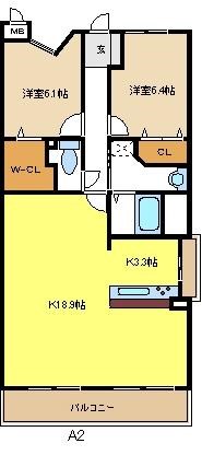 名古屋市瑞穂区瑞穂通のマンションの間取り