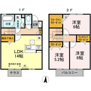 HOPE　STELLA　B棟の間取り