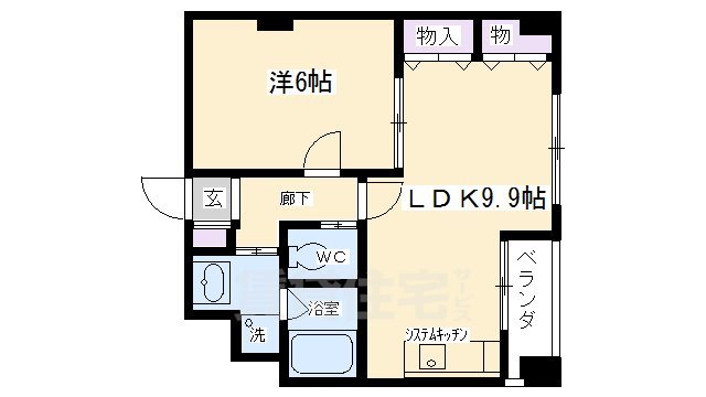 リエス西院の間取り