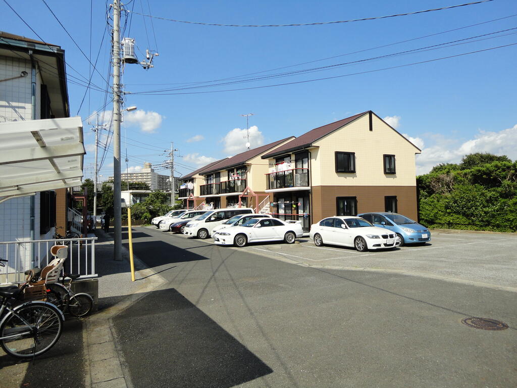 【エコトピア弐番館の駐車場】