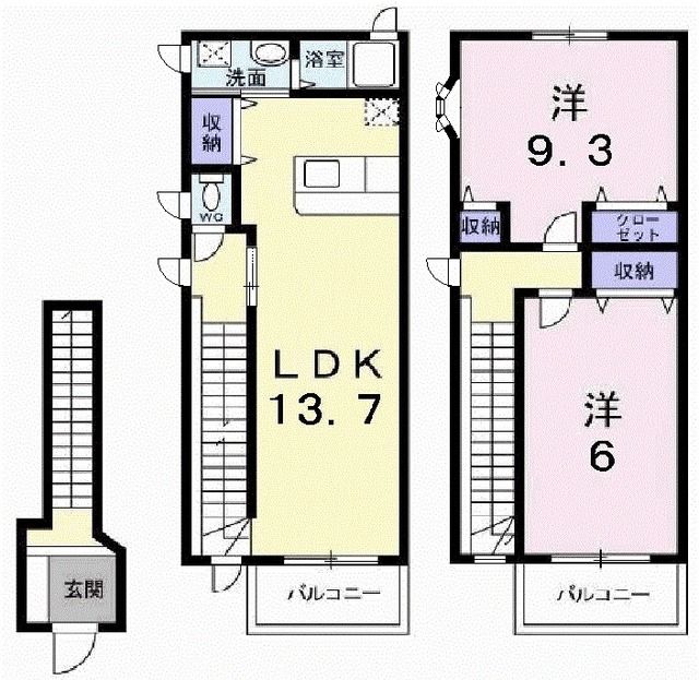 フリッシュIIの間取り