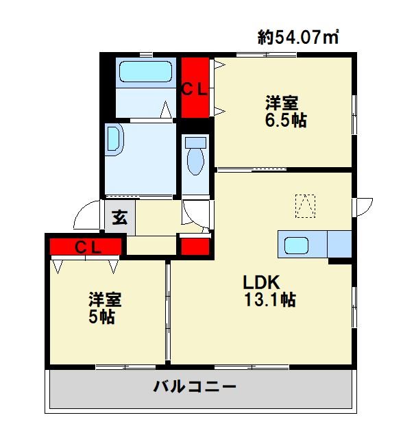 フォレスタM　プリモの間取り