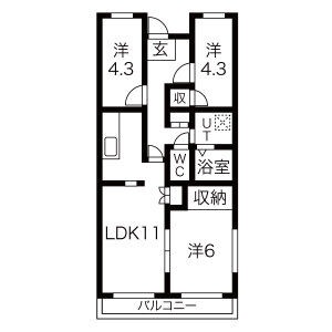 桜館IIIの間取り