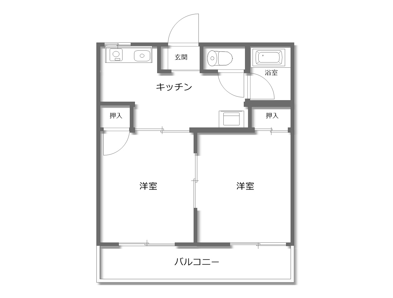 あざみハイツの間取り