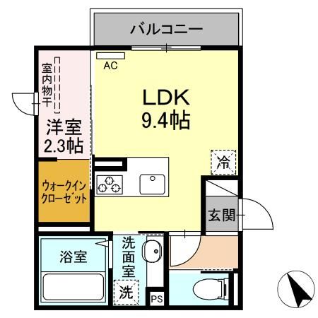 Ｄーｒｏｏｍ舟入南の間取り