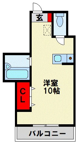 北九州市八幡西区陣山のマンションの間取り