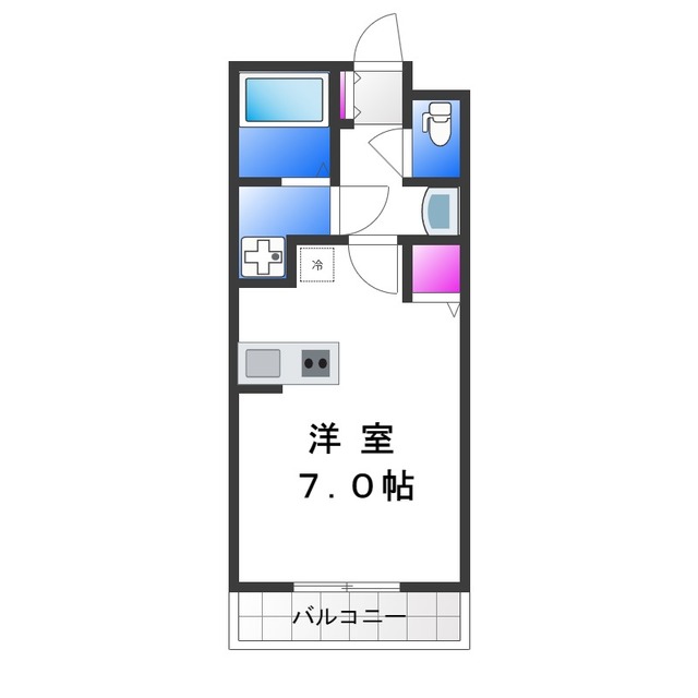 大阪市平野区加美北のマンションの間取り