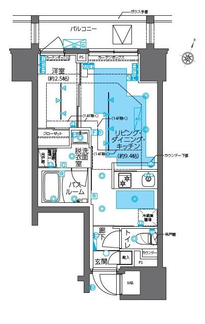 ZOOM神田の間取り