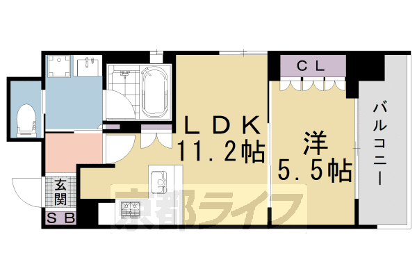 リーガル京都西陣IIの間取り写真