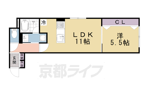 プラウ レーヴ富小路の間取り写真
