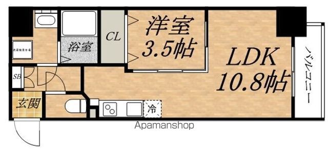 地下鉄谷町線 天満橋駅 徒歩7分 13階建 築8年の間取り写真