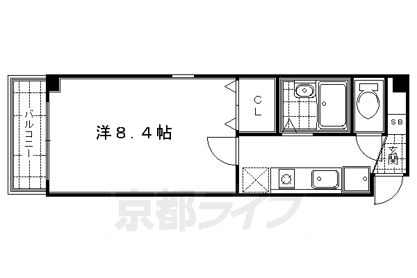 サンバリエ木屋町の間取り写真