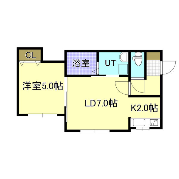 地下鉄東豊線 豊平公園駅 徒歩4分 4階建 築12年の間取り写真