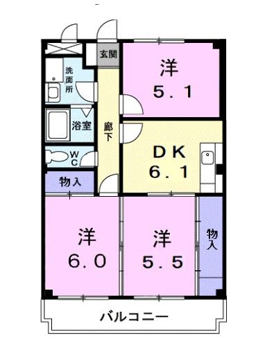 クレストヴィラヒヨシの間取り写真