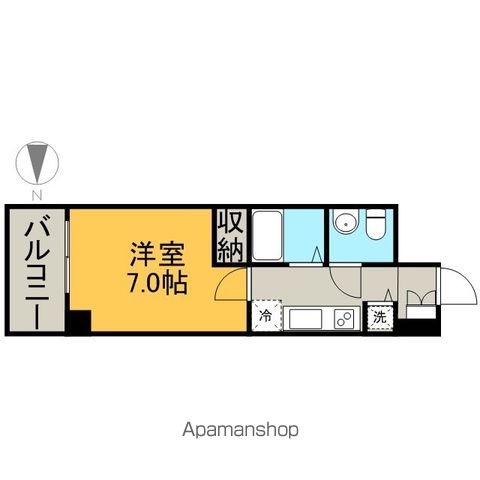 ＪＲ中央本線 金山駅 徒歩7分 14階建 築19年の間取り写真