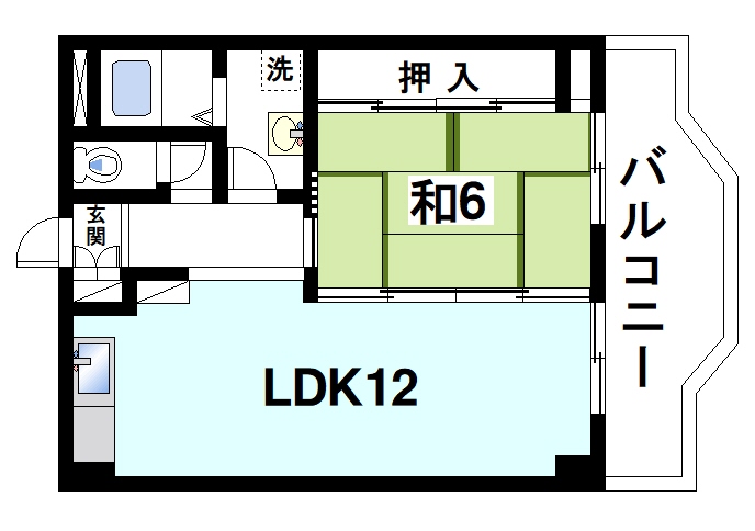 なら南新町マンションの間取り写真