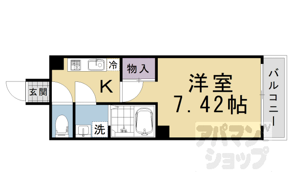 グランシティレジデンス京都駅前の間取り写真