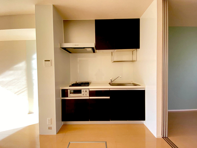 キッチン　２口コンロ付きシステムキッチンです。