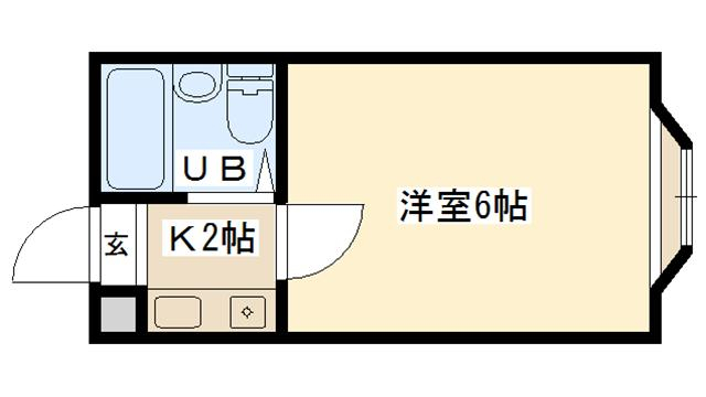 香芝市逢坂のマンションの間取り