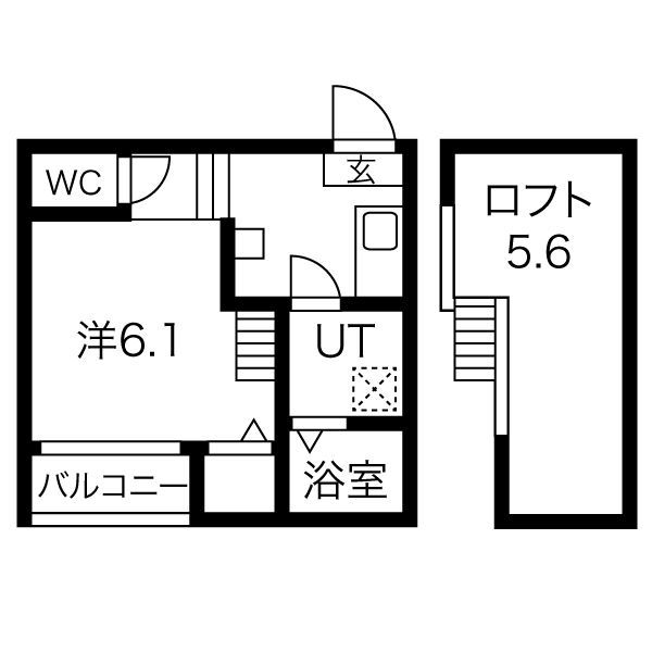 愛知県名古屋市西区市場木町（アパート）の賃貸物件の間取り