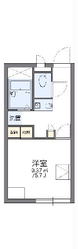 レオパレスハーヴェストの間取り