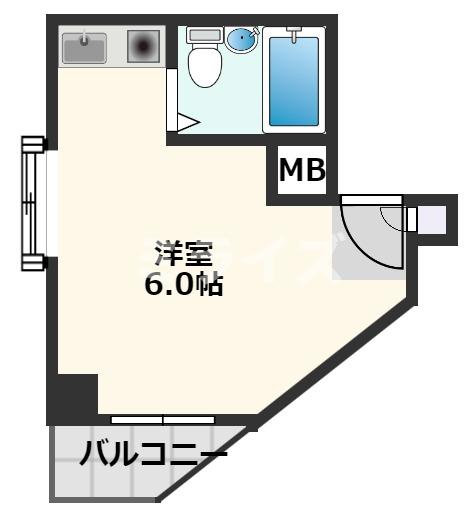 吹田市長野西のマンションの間取り