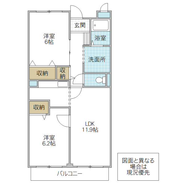 グランレーヴの間取り