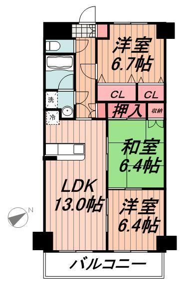 フレア浦安の間取り